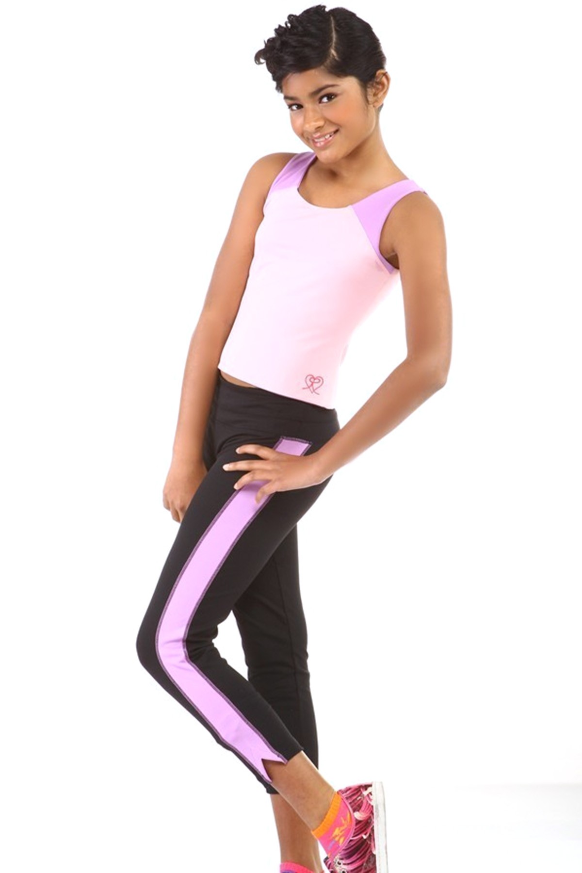 Classic XAMAS Kids Active Pants Light Purple - Black