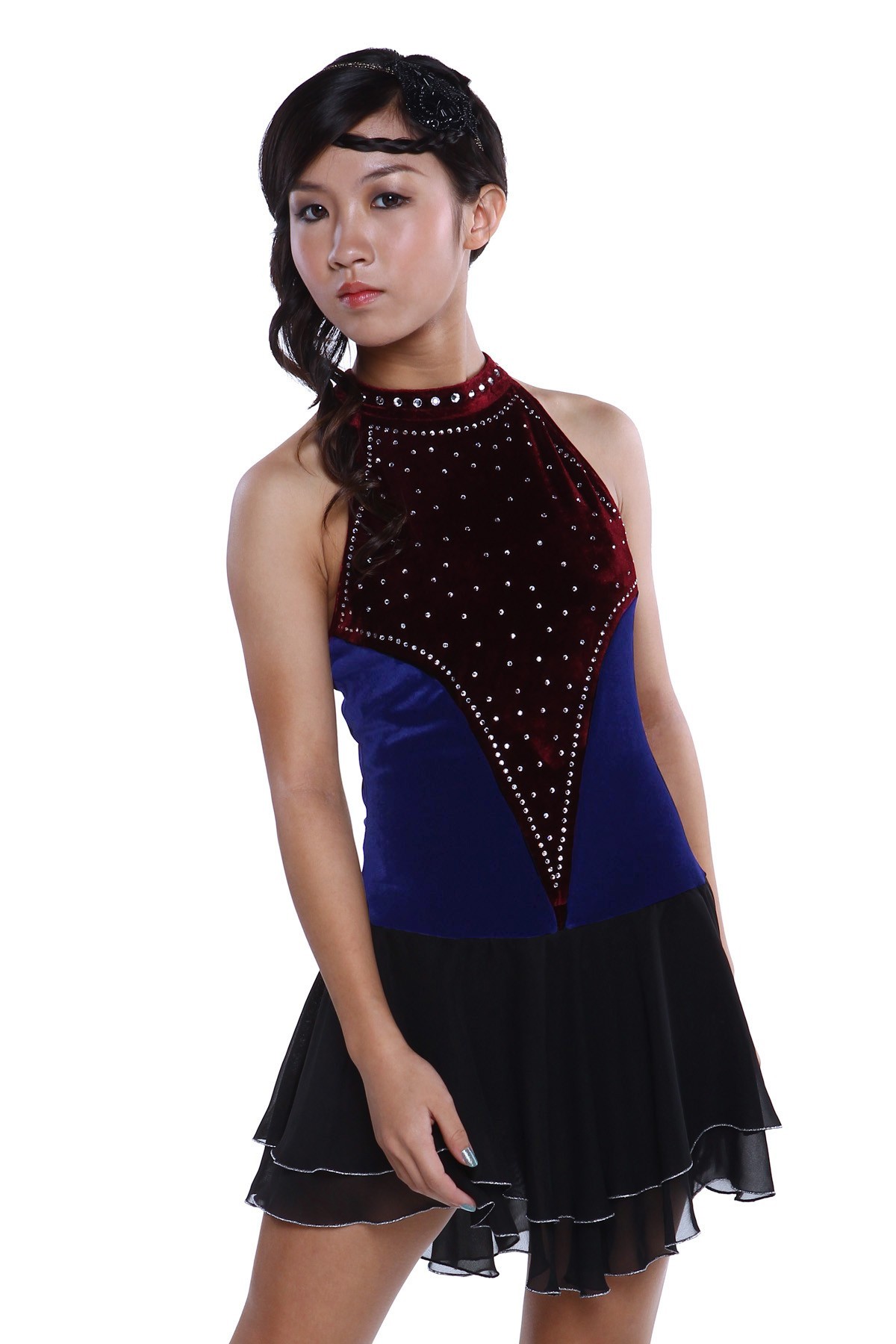 Classic Serenity Figure Skating Dress - Blue