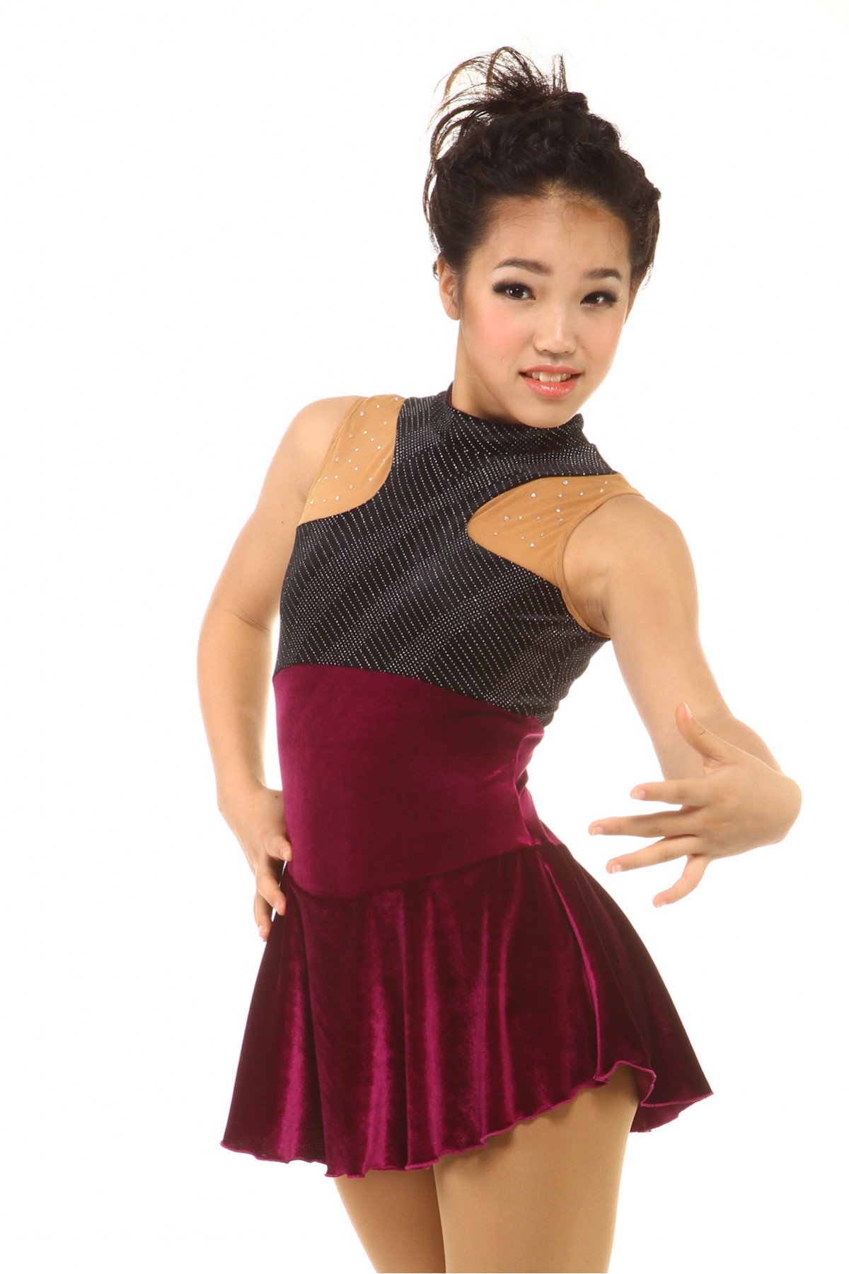 青春时尚 Patricia 花样滑冰表演服比赛裙