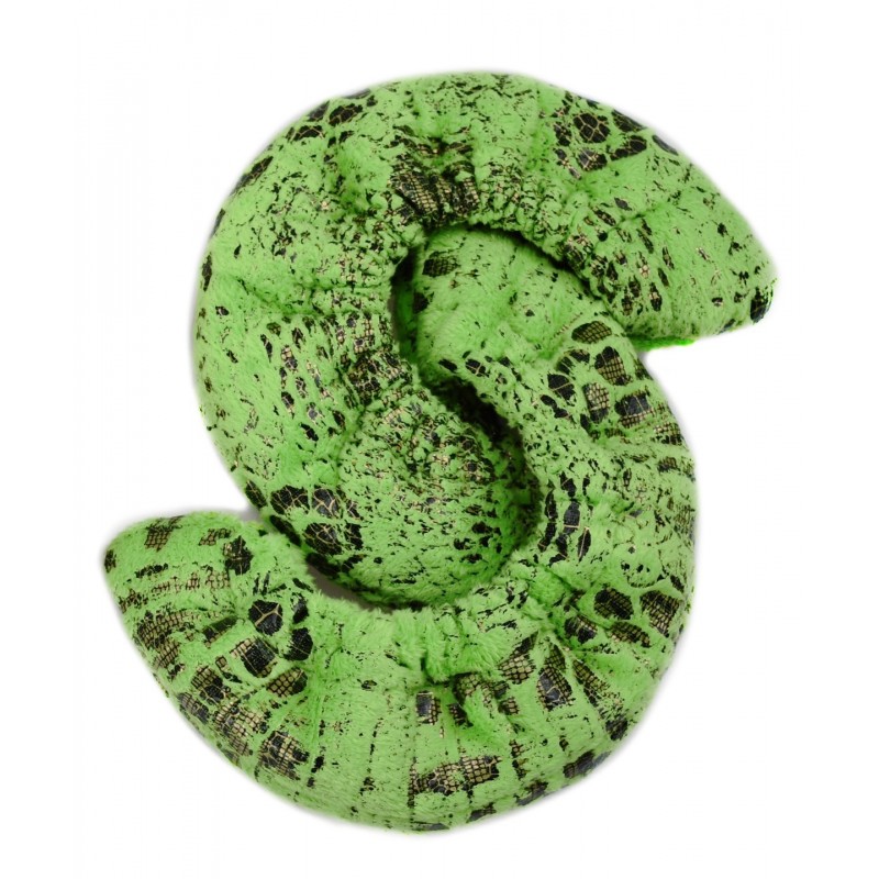 Snake charmer neon green fabric blade cover - figure skating