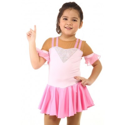 Trendy Pro Averie Figure Skating Dress - Pink