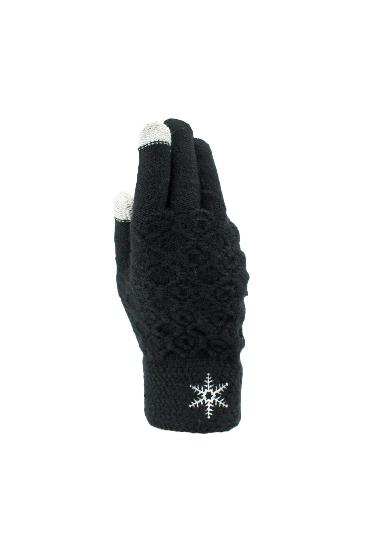 Classic Adults Snowflakes Pineapple Textured Touch Screen Knitted Gloves
