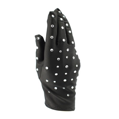Trendy Pro Adults Crystals Perfomance Gloves - Black