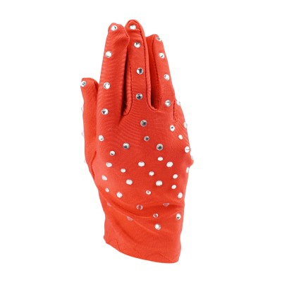 Trendy Pro Adults Crystals Perfomance Gloves - Red
