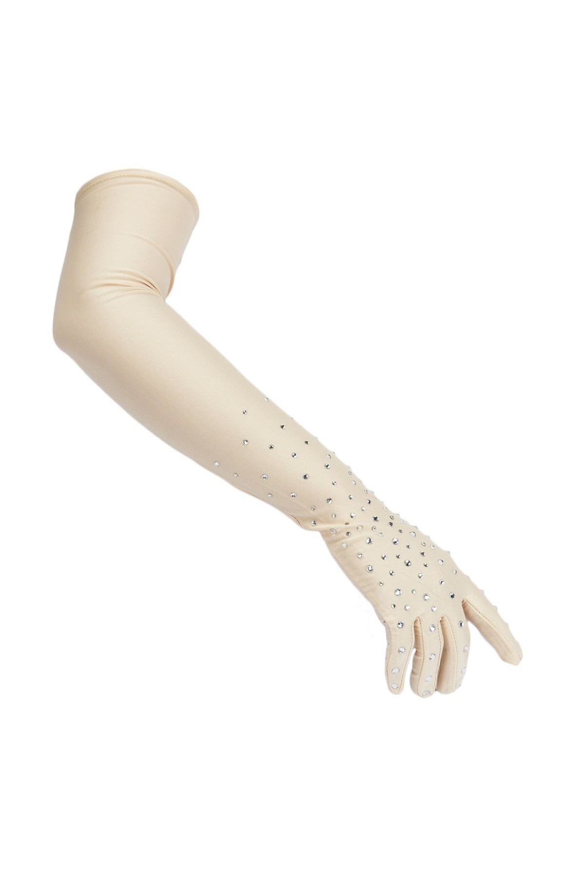 Trendy Pro Adults Full Length Crystals Performance Gloves - Caucasian