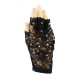 Trendy Pro Adults Black Lace Crystals Performance Mittens