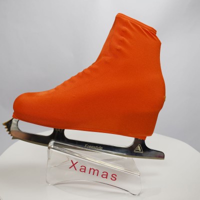 Lycra boot cover - figure skating - autumn series - Dark Orange