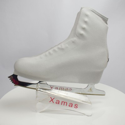Lycra boot cover - figure skating winter series - Light Grey