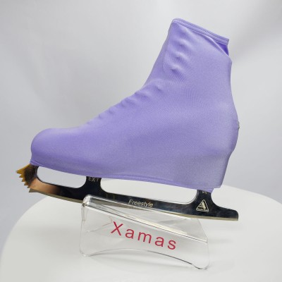 Lycra boot cover - figure skating winter series - Light Purple