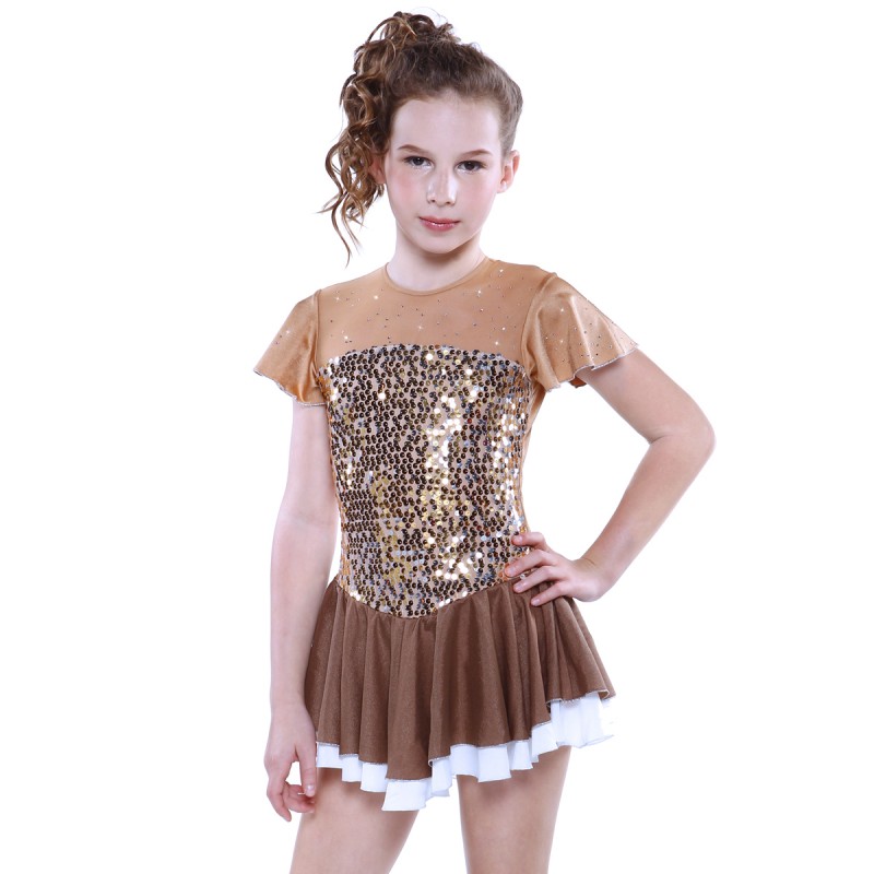 Trendy Pro Goldgi Figure Skating Dress