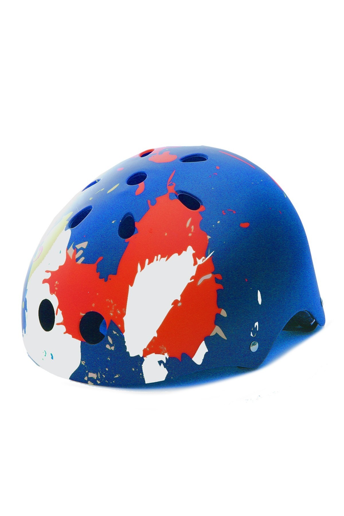 Premium Pro Skating Helmet Graffiti Splash - Blue