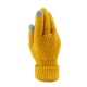 Classic Adults Pineapple Textured Touch Screen Knitted Gloves
