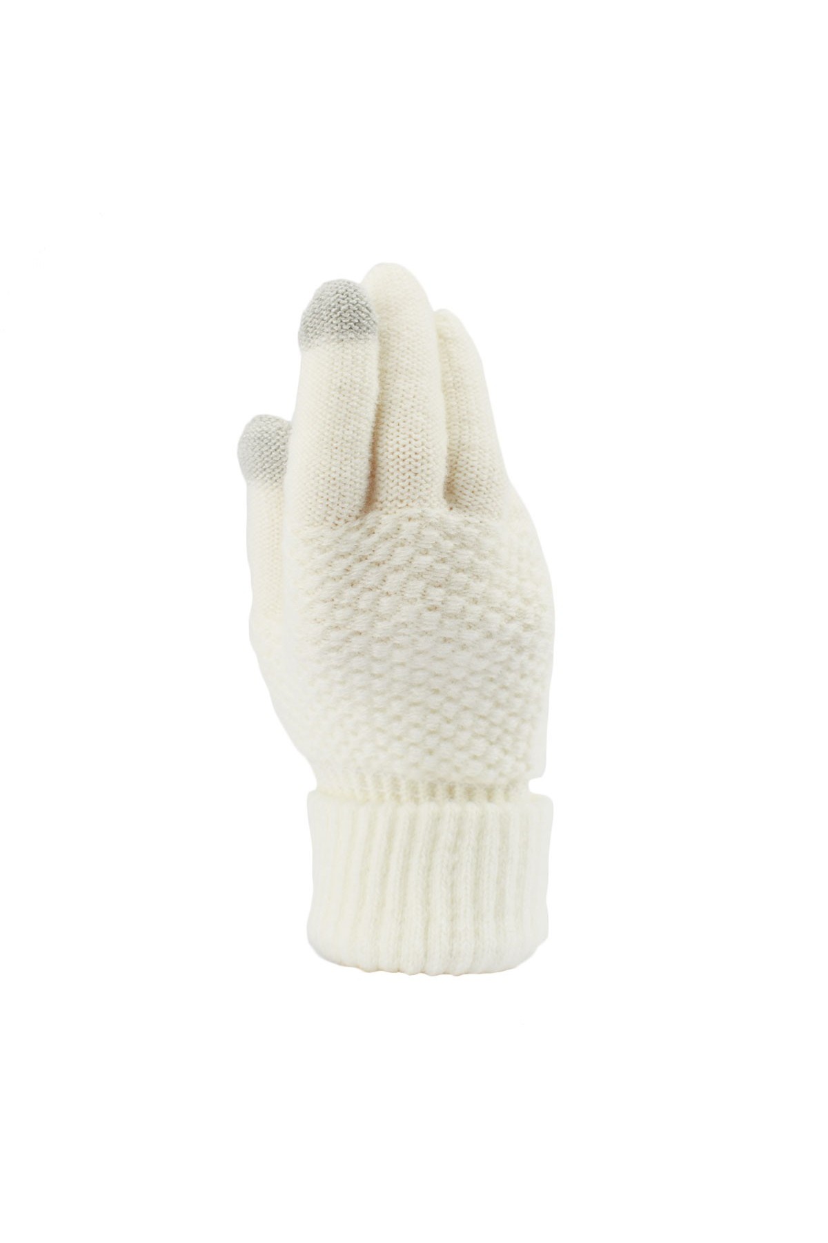 Classic Adults Pineapple Textured Touch Screen Knitted Gloves