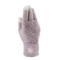 Classic Adults Snowflakes Pineapple Textured Touch Screen Knitted Gloves