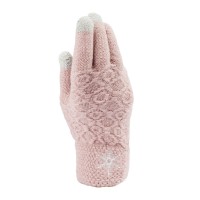 Classic Adults Snowflakes Pineapple Textured Touch Screen Knitted Gloves