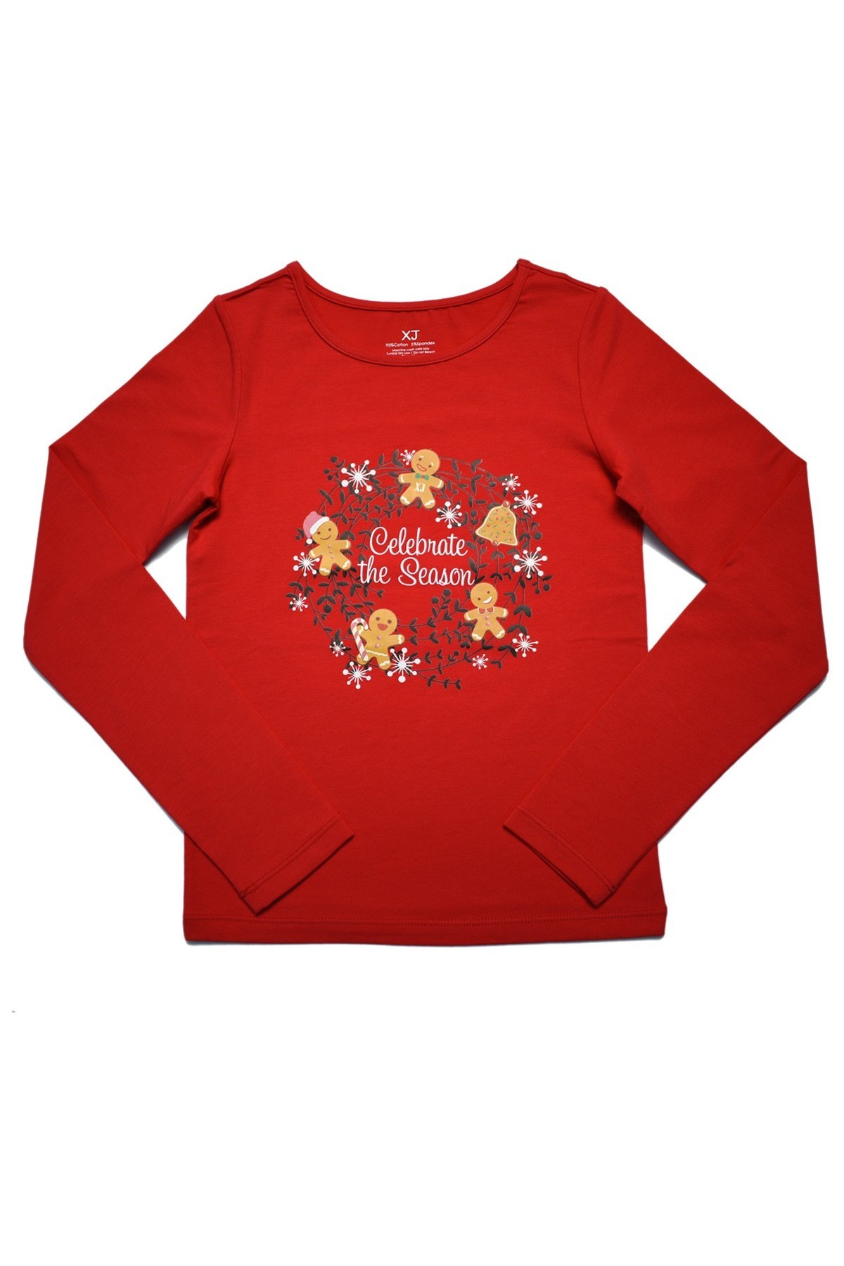 Classic XAMAS Xmas Gingerbread Tee - Red