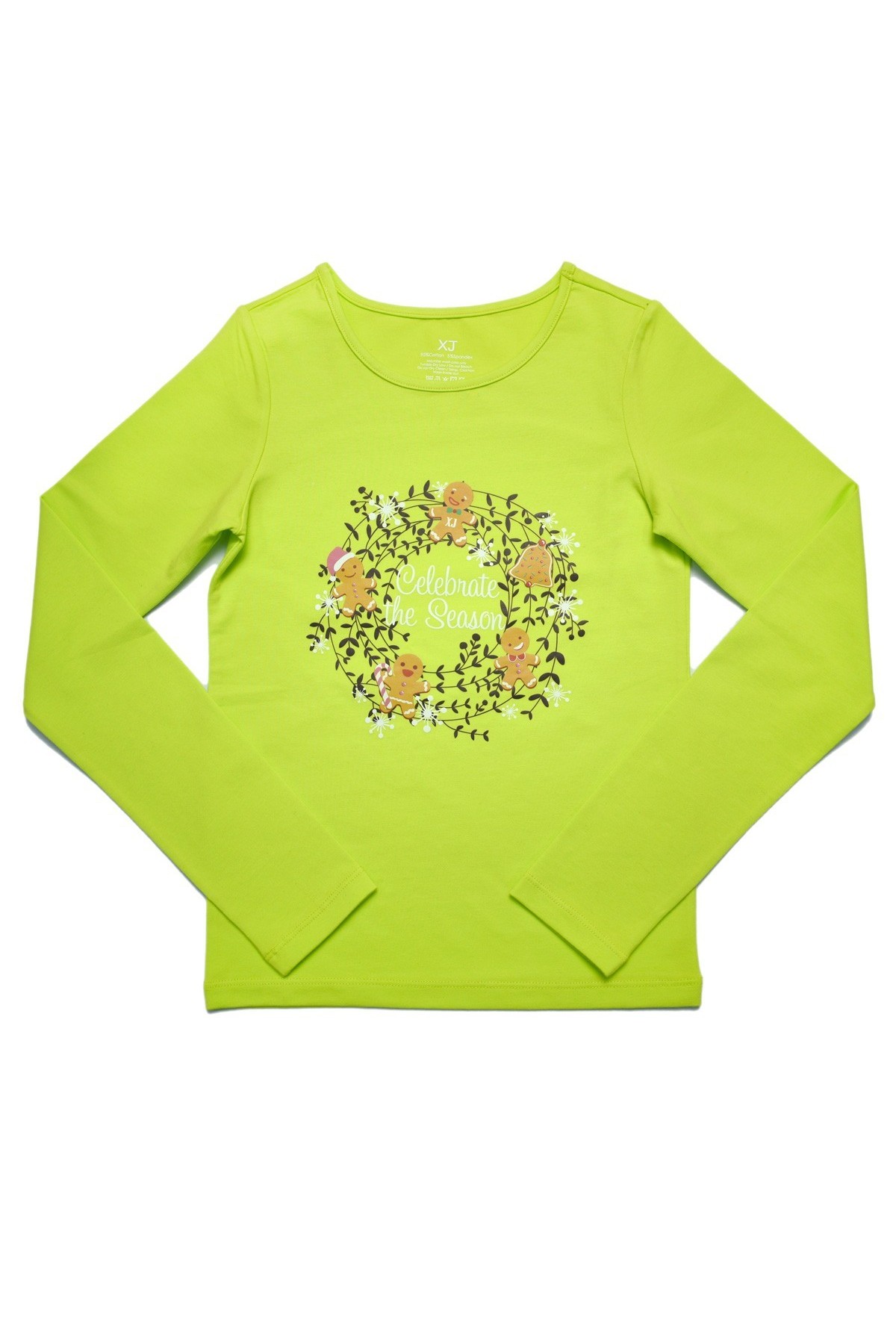 Classic XAMAS Xmas Gingerbread Tee - Flu Green