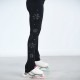 Classic Mid-high Waist Snowflakes Skating Pants - OTH