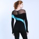 Premium Pro XAMAS Blue Swirl Skating Body Suit