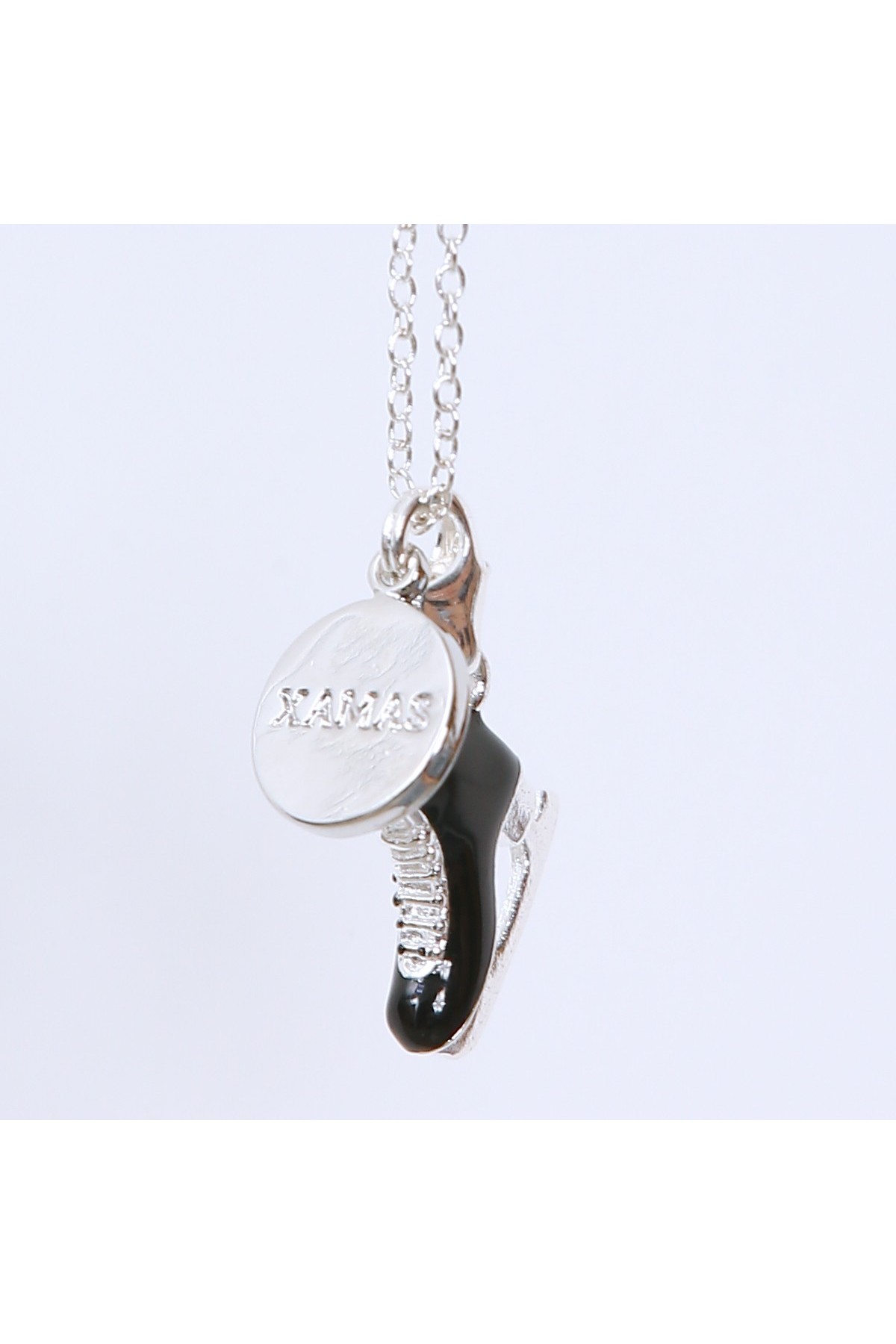 Skate Silver Necklace