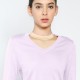 Knitted V-neck Top