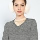 Knitted V-neck Top