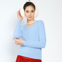 Premium Pro Knitted V-neck Pullover 100% Cashmere