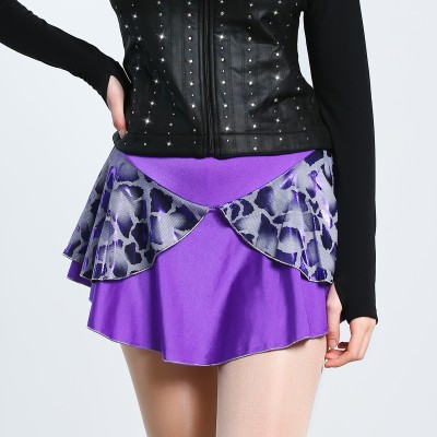 Trendy Pro XAMAS Printed Skating Skirt - Purple