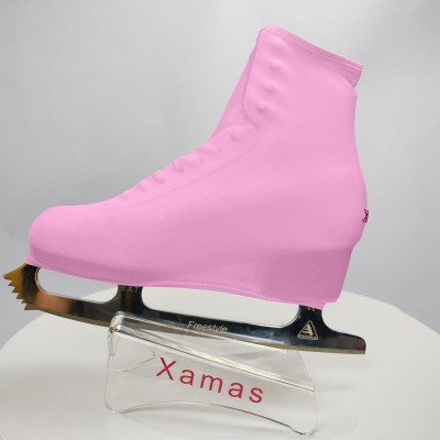 Lycra boot cover - figure skating - pastel series - Dark Pink