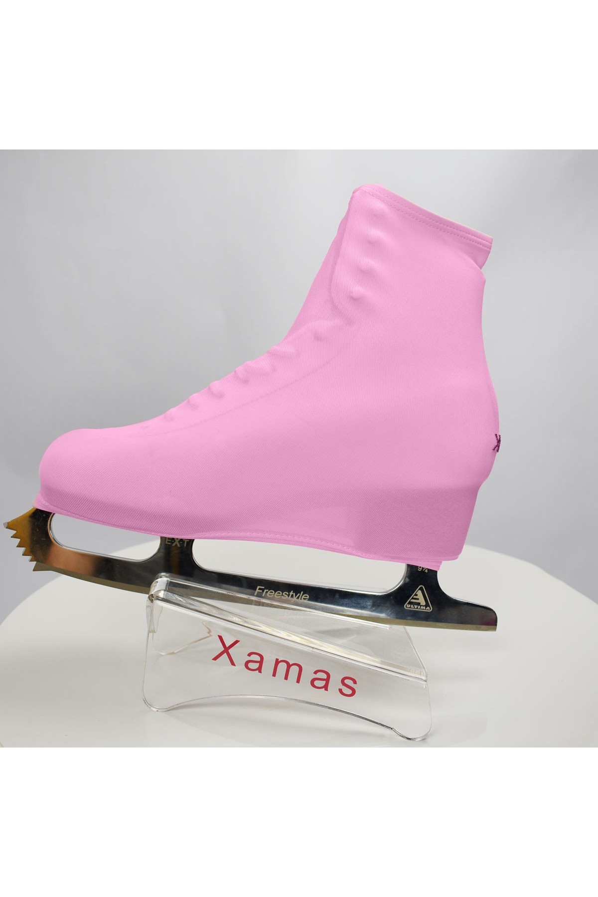 Lycra boot cover - figure skating - pastel series - Dark Pink