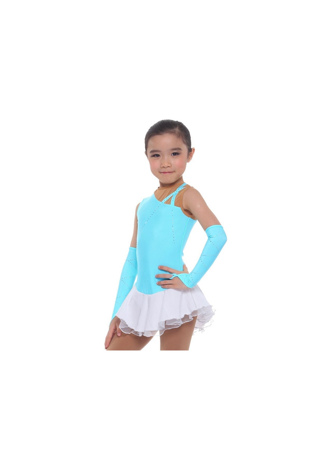 Classic Molly Figure Skating Dress - Light Blue