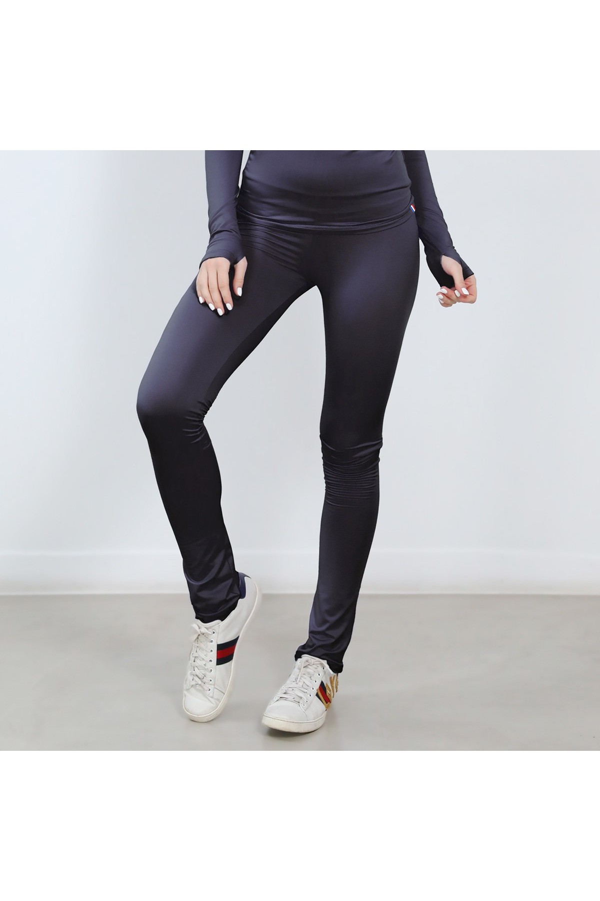 Classic XAMAS Miriam High-waist Two-way Training Pants - OTH-Off-ice Lightly Brushed