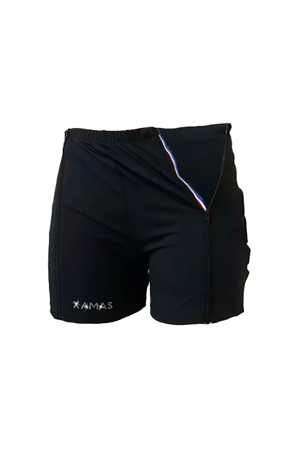 Premium Pro Protective Zip-through Padded Shorts - Black