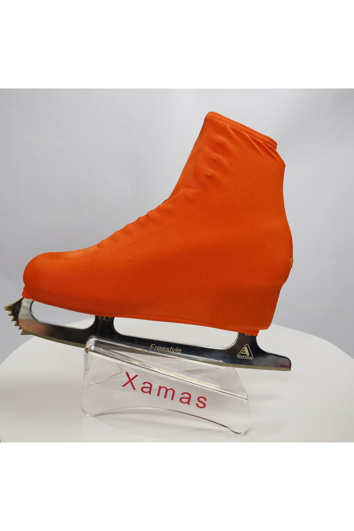 Lycra boot cover - figure skating - autumn series - Dark Orange