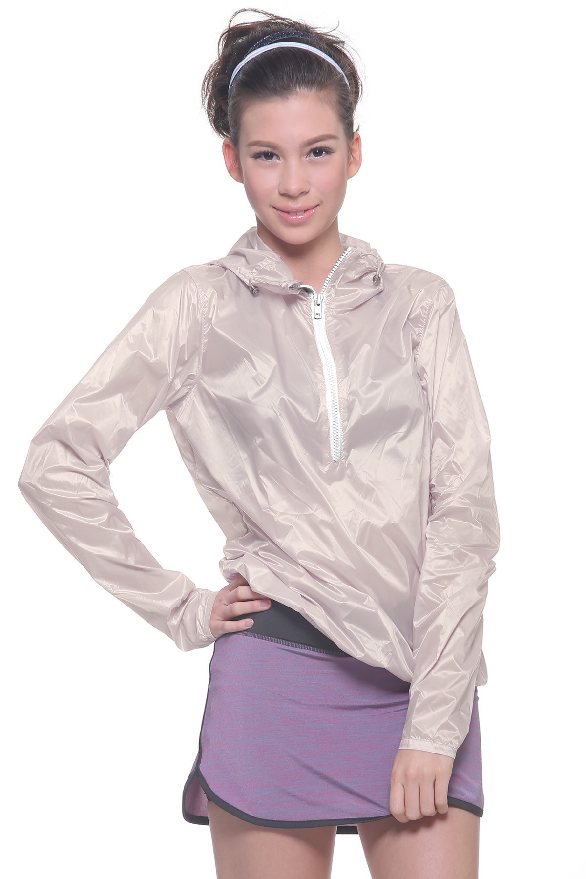 Trendy Pro Essential Sports Windbreaker - Cream