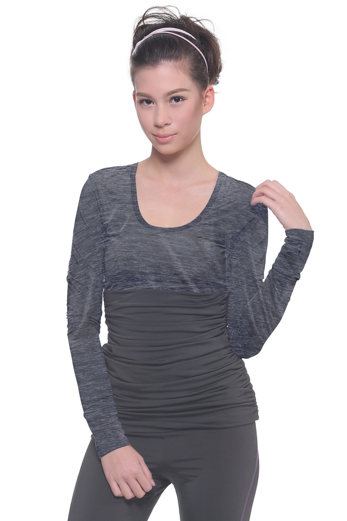 Classic XAMAS Long Sleeves Sports Top - Grey