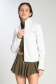 XAMAS Lyra Trendy Fleece Training Sports Jacket - Bright White