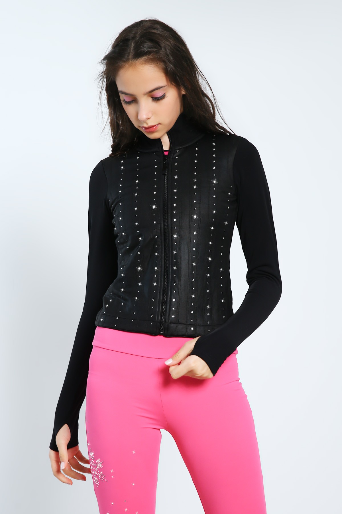 Premium Pro XAMAS Swarovski Jacket - Black