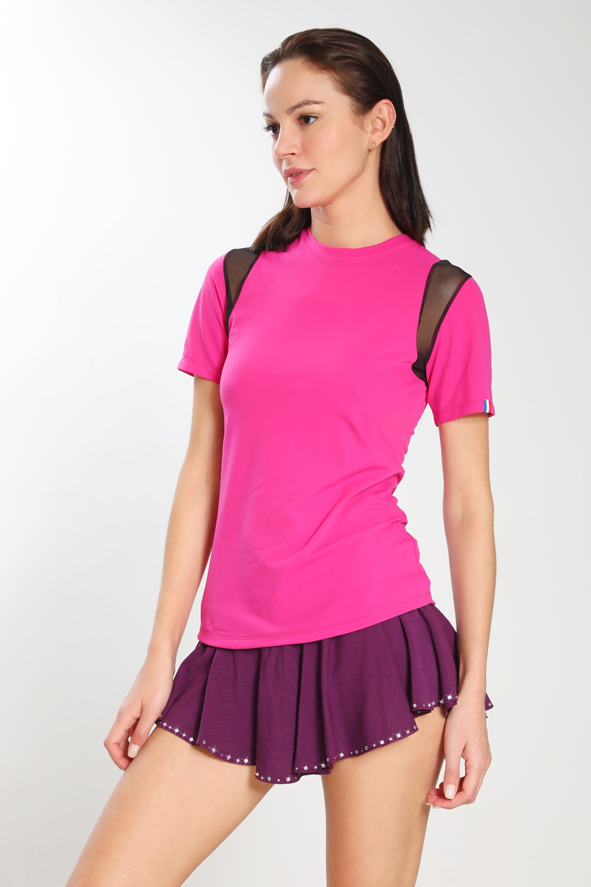 Premium Pro Callista Short Sleeves Sports Top (Italian Fabric)
