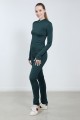 Classic XAMAS Miriam High-waist Two-way Training Pants - OTH-Off-ice Lightly Brushed