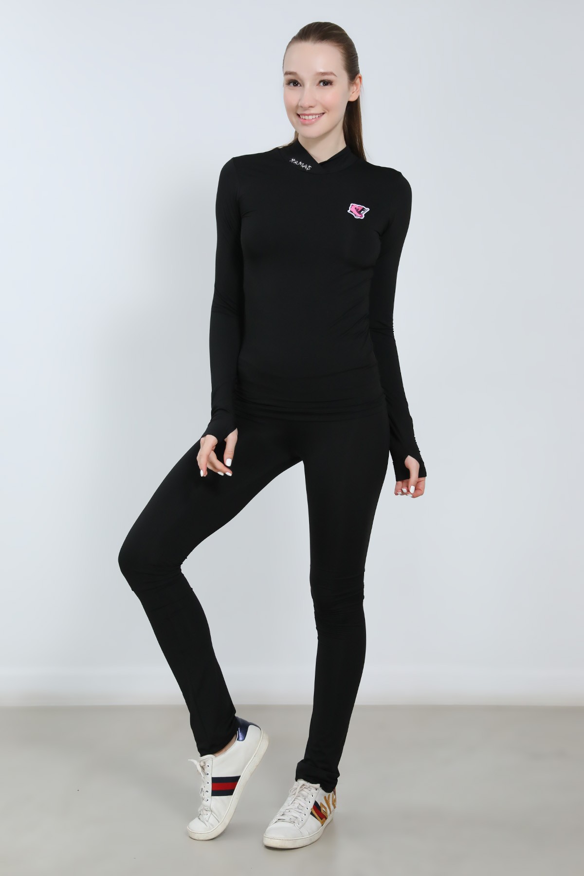 Classic XAMAS Marion High-waist Two-way Training Pants - OTH-Off-ice Lightly Brushed