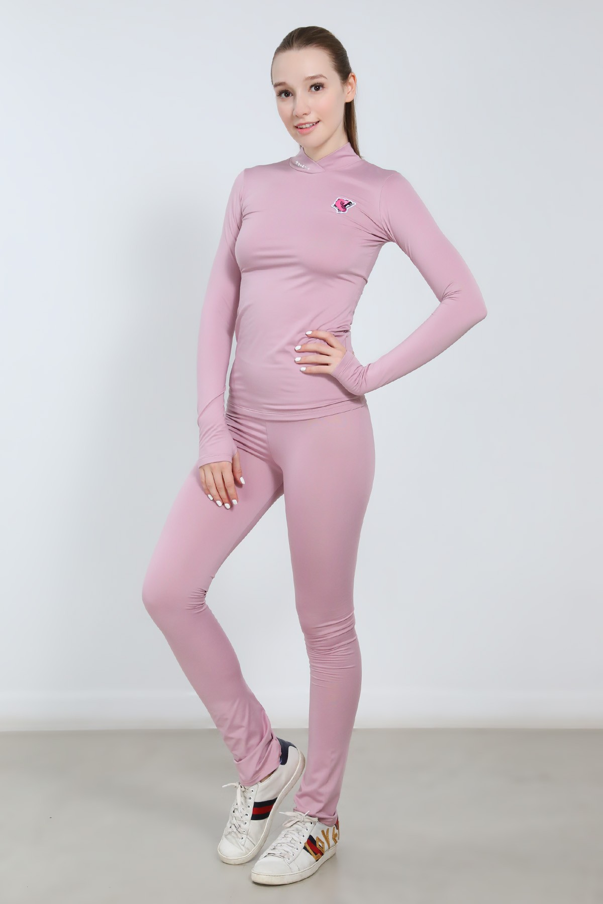 Classic XAMAS Marion High-waist Two-way Training Pants - OTH-Off-ice Lightly Brushed