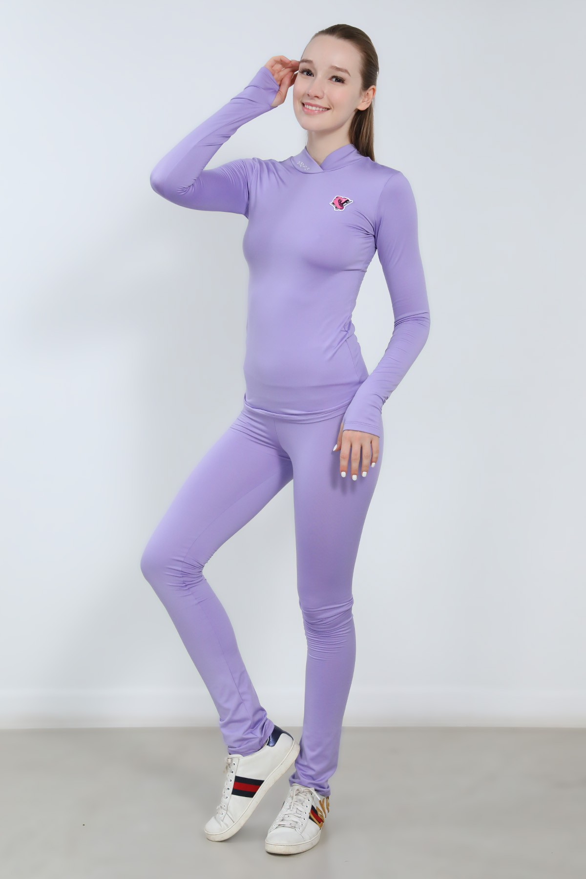 Classic XAMAS Marion High-waist Two-way Training Pants - OTH-Off-ice Lightly Brushed