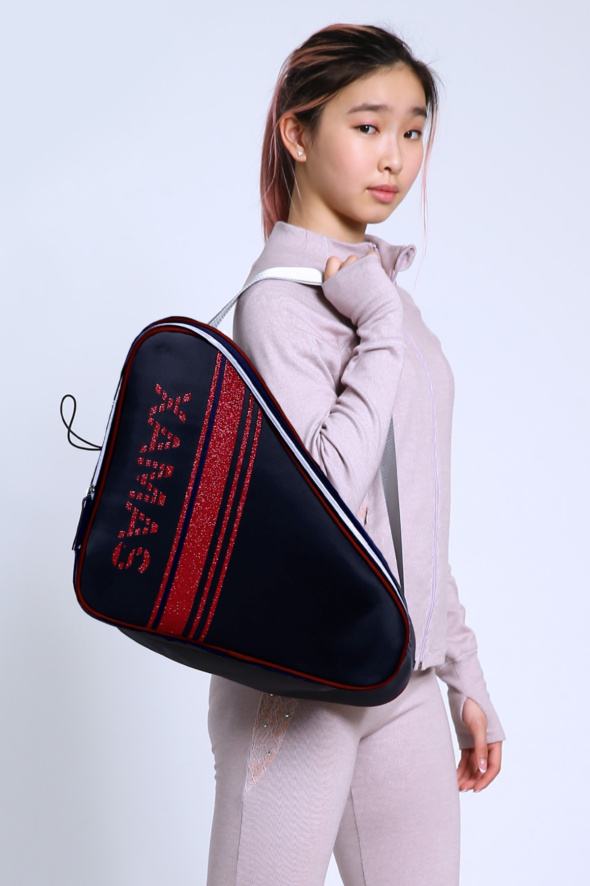 Premium Pro XAMAS De Luxe Skate Bag - Royal Blue Red Glitter