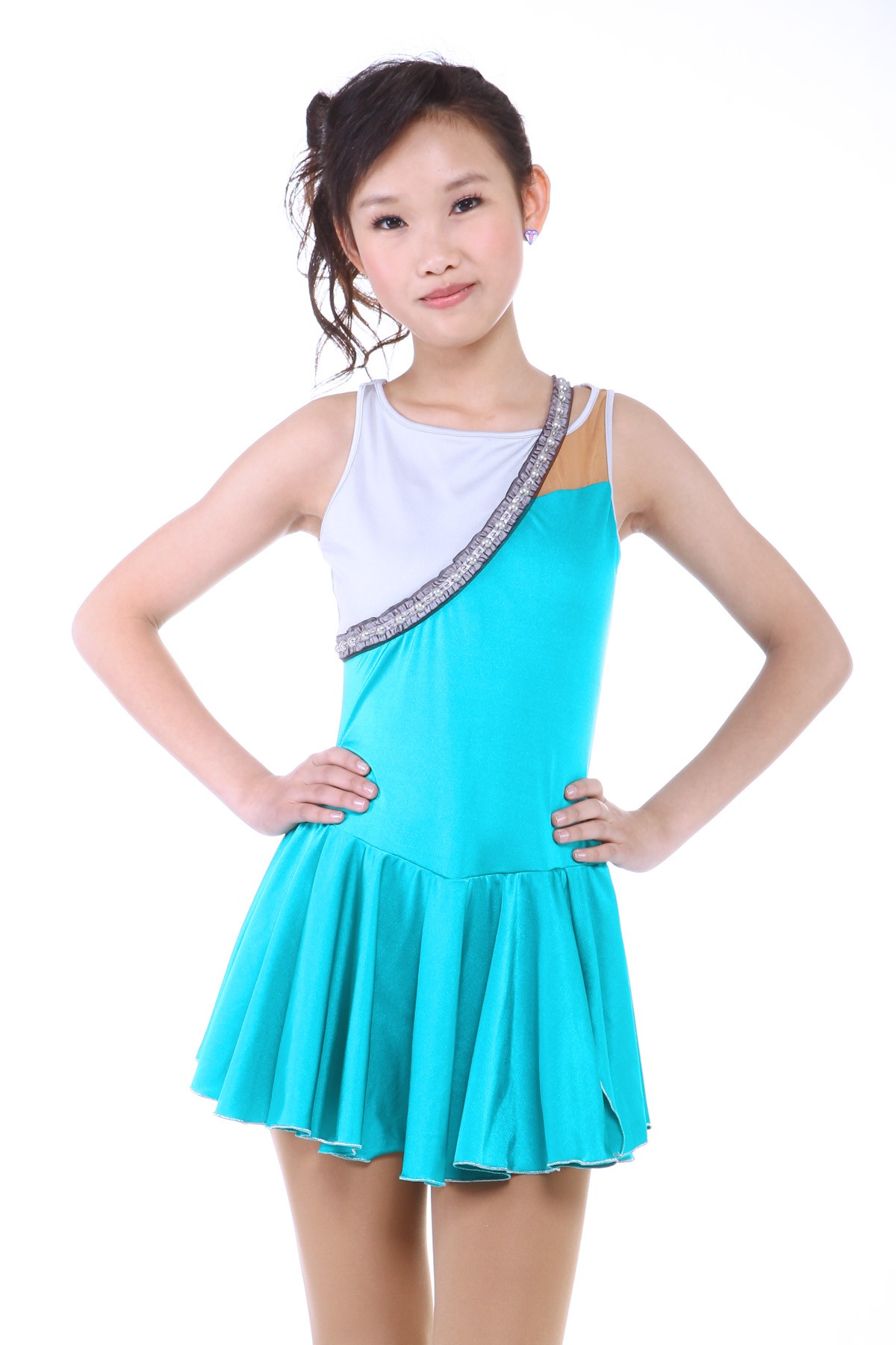 Trendy Pro Mirabelle Figure Skating Dress - Turquoise