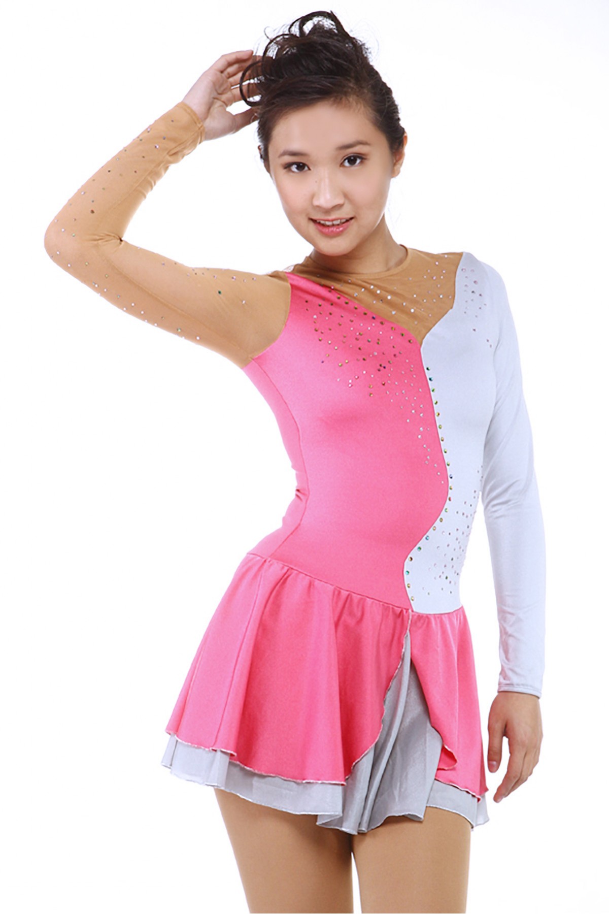 Trendy Pro Graziella Figure Skating Dress - Fuchsia Glitter