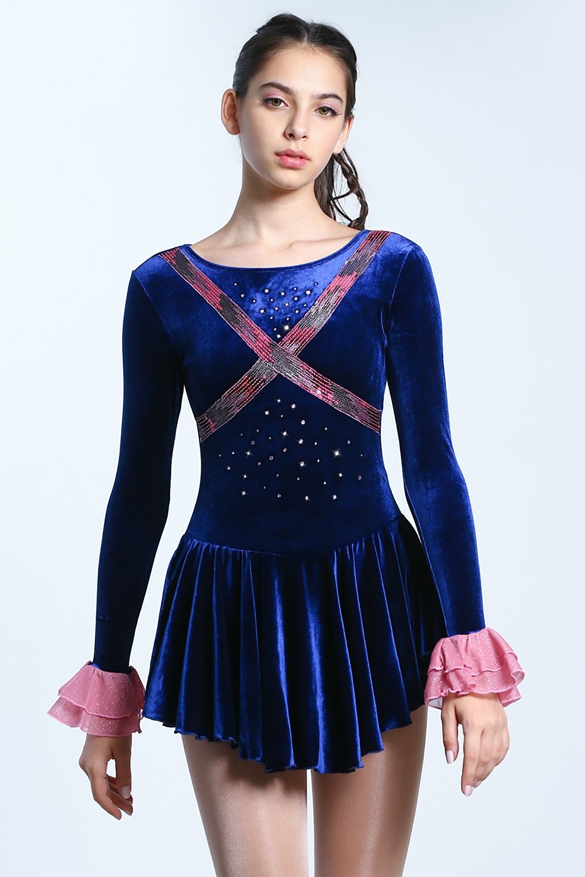 knee length dresses for ladies Figure Skating Dress – Playback Sports WA main image 0