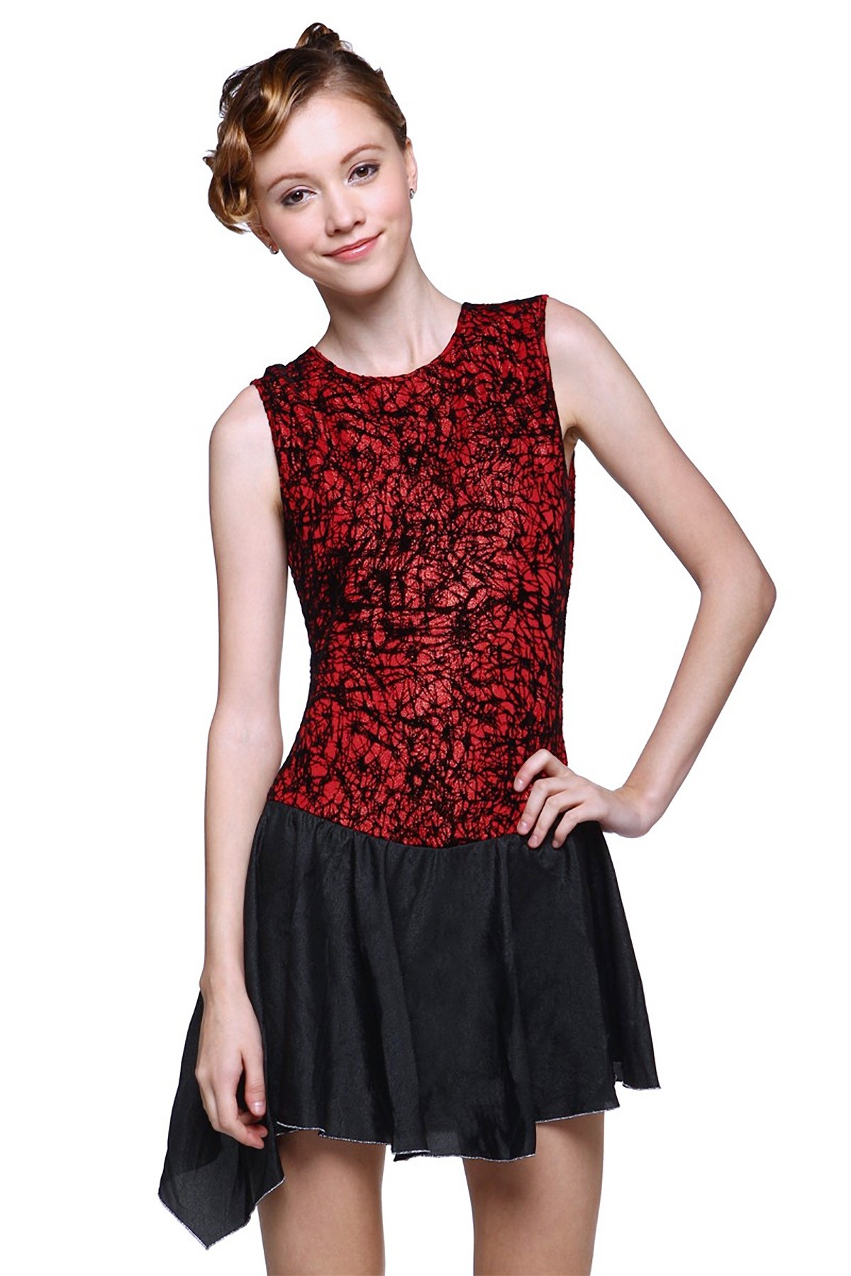 Classic Amanda Figure Skating Dress - Red