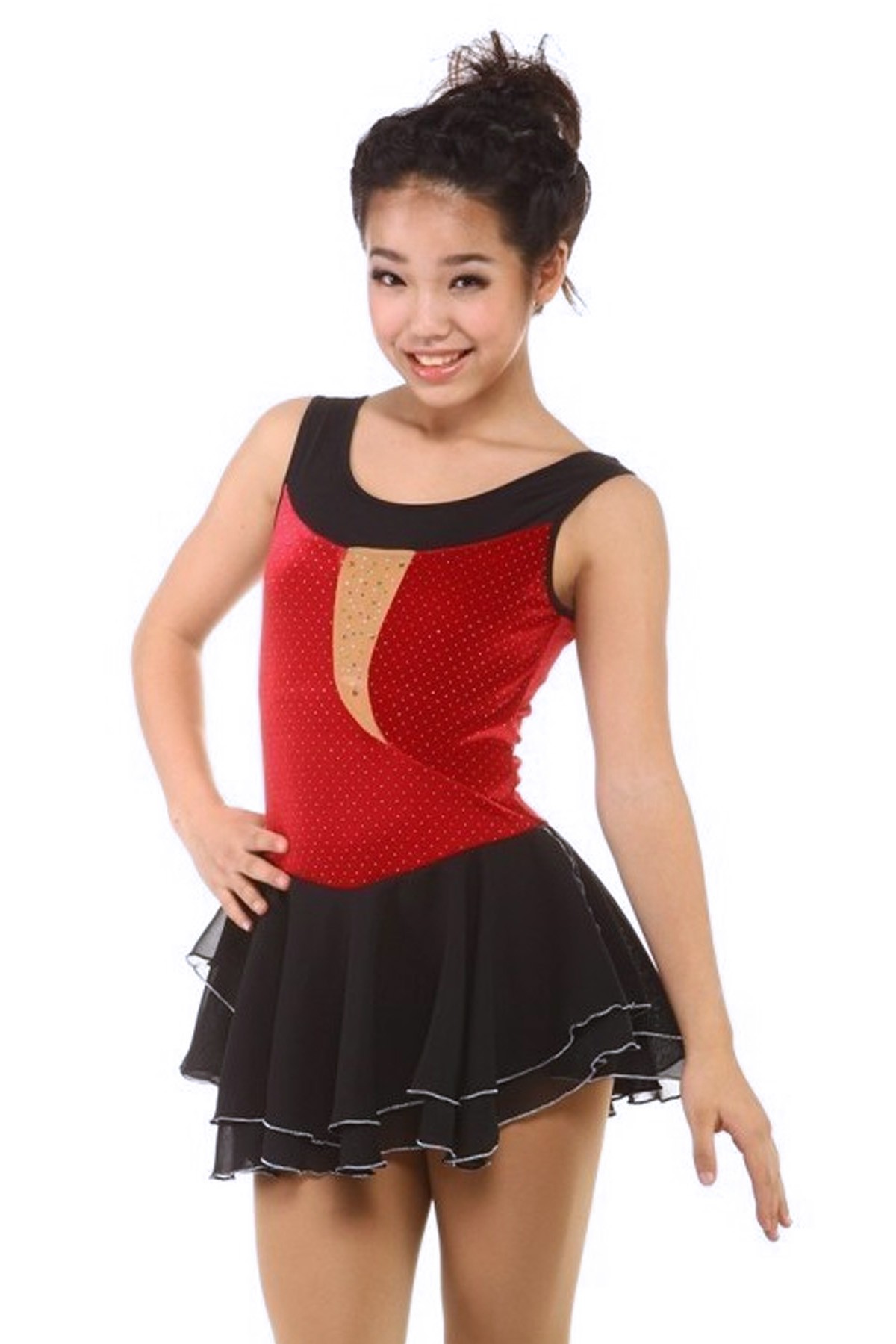 Trendy Pro Aicha Figure Skating Dress - Red