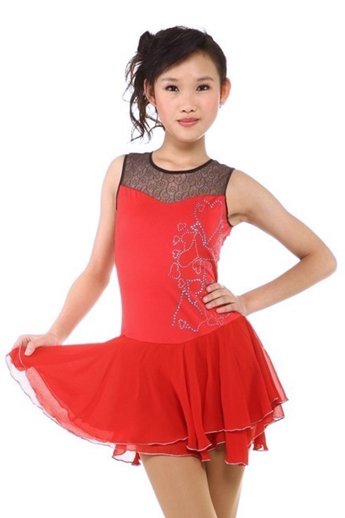 Trendy Pro Rosina Figure Skating Dress - Red